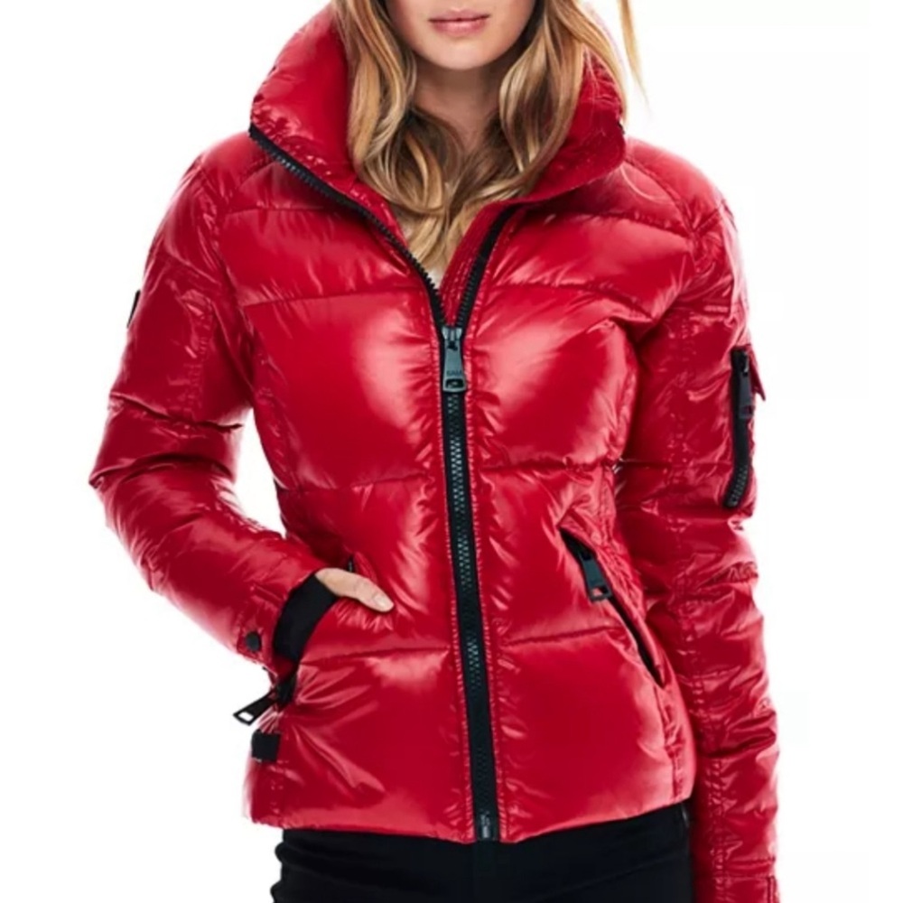 SAM. New York Red Puffer Coat size S
